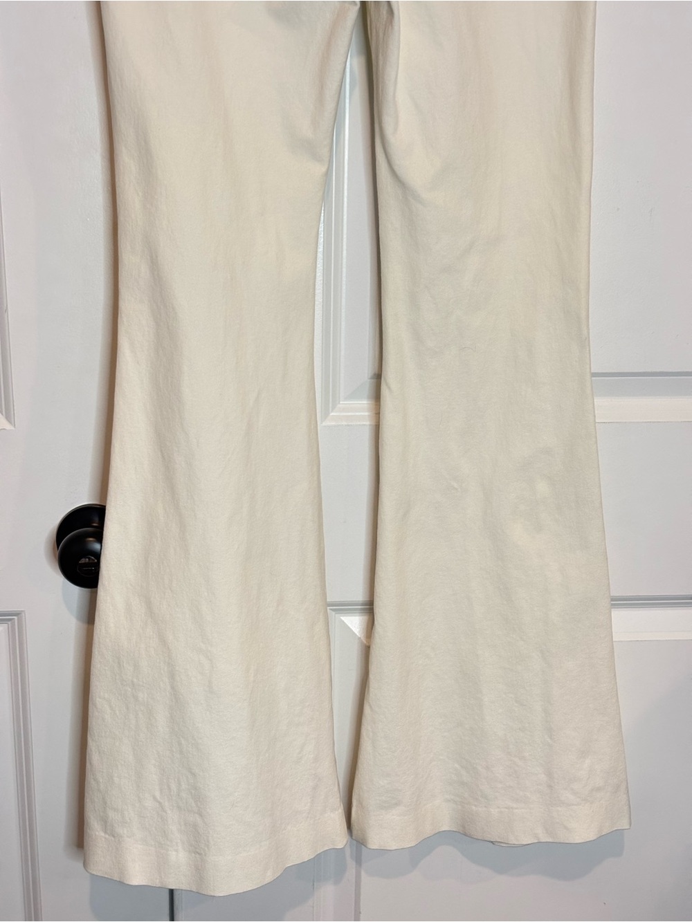 Veronica Beard Cream High-Waist Flare Pants - Picture 10 of 15
